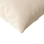 vidaXL Coussins de canapé 2 Pièces Beige 145 x 40 cm tissu