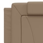 vidaXL Cadre de lit sans matelas cappuccino 160x200 cm similicuir