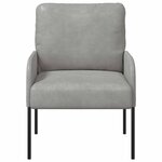 vidaXL Canapés avec coussin 55cm Gris clair Contreplaqué