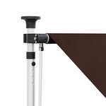 vidaXL Auvent rétractable manuel Marron 250 cm