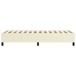 vidaXL Cadre de lit sans matelas crème 100x200 cm similicuir