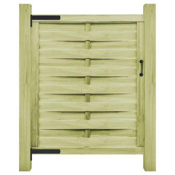 vidaXL Portillon Bois de pin imprégné 100x125 cm Vert