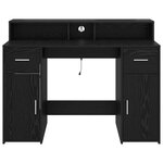 vidaXL bureau chêne noir 120x55x91 cm bois d'ingénierie