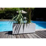 Jardinière 97 6 L - 99 5 x 39 x 43 cm - Blanc cérusé