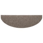 vidaXL Tapis autoadhésifs de marches 5 Pièces Crème 65x21x4 cm Aiguilleté