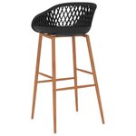 vidaXL Chaises de bar lot de 2 noir