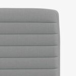 vidaXL Chaises à manger lot de 4 gris clair tissu