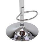 vidaXL Tabourets de bar lot de 2 crème bois courbé et similicuir