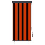vidaXL Store roulant d'extérieur 80x250 cm Orange et marron