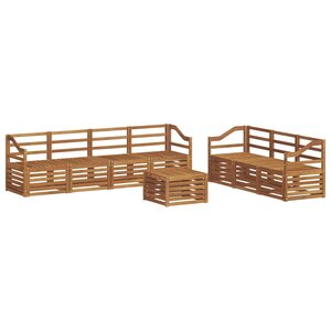 vidaXL Ensembles de canapés 8 pc Naturel Bois d'Acacia Massif