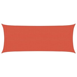 vidaXL Voile d'ombrage 160 g/m² Terre cuite 2x5 m PEHD