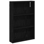 vidaXL Armoire murale de salle de bain Chêne Noir 40 x 10 x 60 5 cm
