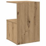 vidaXL Table de chevet chêne artisanal 35x35x55 cm bois d'ingénierie