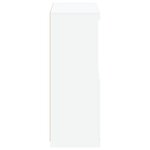 vidaXL Armoire latérale avec éclairage LED blanc bois d'ingénierie