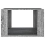 vidaXL Table de chevet Sonoma gris 57x55x36 cm Bois d'ingénierie