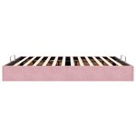 vidaXL Cadre de lit ottoman sans matelas rose 200x200 cm velours