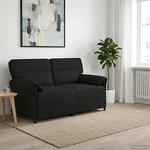 vidaXL Canapé 100  polyester  cadre en métal  MDF  Contreplaqué