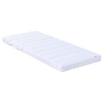 vidaXL Cadre de lit avec matelas Marron 80 x 200 cm Pin massif