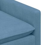 vidaXL Canapé Bleu 156 x 81 x 87 5 cm Tissu