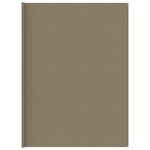 vidaXL Tapis de tente 400x600 cm Taupe