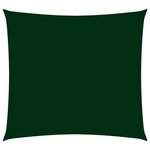 vidaXL Voile de parasol tissu oxford carré 4x4 m vert foncé