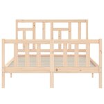 vidaXL Cadre de lit sans matelas bois de pin massif