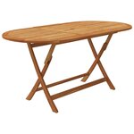 vidaXL Ensemble à manger de jardin pliable 7 Pièces bois d'acacia solide