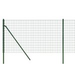 vidaXL Clôture en treillis métallique vert 0 8x25 m acier galvanisé