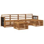 vidaXL Ensemble de canapés d'extérieur 6 pc Naturel
