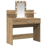 vidaXL Coiffeuse chêne artisanal 100 x 40 x 130 cm Bois d'ingénierie