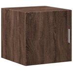 vidaXL Armoire de rangement mince chêne marron 40x42 5x225 cm