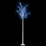 vidaXL Sapin de Noël 200 LED bleu Saule 2 2 m Int/Ext
