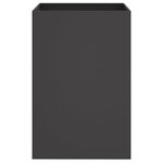 vidaXL Jardinière noir 52x48x75 cm acier