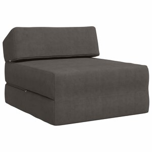 vidaXL Canapé-lit pliable Gris foncé 60 x 70 x 41 cm Tissu