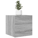 vidaXL Meuble TV mural Sonoma gris 30 5x30x30 cm