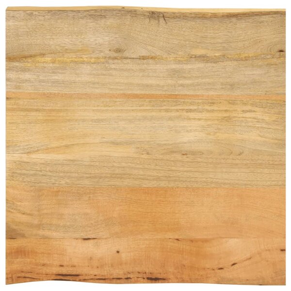 vidaXL Dessus de table 40x40x3 8 cm bord vivant bois massif manguier
