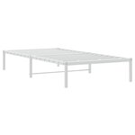 vidaXL Cadre de lit métal sans matelas blanc 100x200 cm
