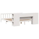vidaXL Lit bibliothèque sans matelas blanc 180x200 cm bois pin massif