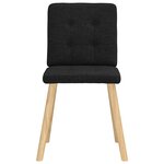 vidaXL Chaises à manger lot de 4 noir tissu