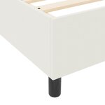 vidaXL Cadre de lit plateforme Crème 90 x 200 cm