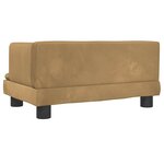 vidaXL Canapé pour enfants marron 60x40x30 cm velours