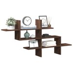 vidaXL Étagère murale chêne marron 124 5x18x60 5 cm bois d'ingénierie