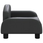 vidaXL Canapé pour enfants noir 50x40x30 cm similicuir