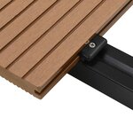 vidaXL Planche de terrasse 48 Pièces Teck WPC