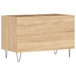 vidaXL Armoire à disques chêne sonoma 74 5x38x48 cm bois d'ingénierie