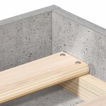 vidaXL Cadre de lit sans matelas gris béton 90x190 cm