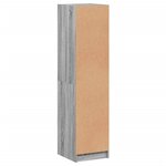 vidaXL Buffet avec portes en verre sonoma gris 35x37x142 cm