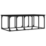 vidaXL Table basse noir 100x50x35 5 cm bois d'ingénierie