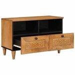 vidaXL Meuble TV Marron clair 70 x 33 x 46 cm bois de manguier massif