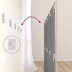 vidaXL Tête de lit avec armoires sonoma gris Bois d'ingénierie